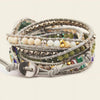 Azure Drift Bracelet with layered pale and multicoloured bead strands