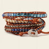 Deep Current Bracelet with beadwork and cord detail