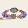Deep Tide Bracelet with beadwork and cord detail