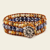 Driftline Field Bracelet with beadwork and cord detail