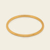 Fine Curve Cuff with a fine smooth oval band in gold finish