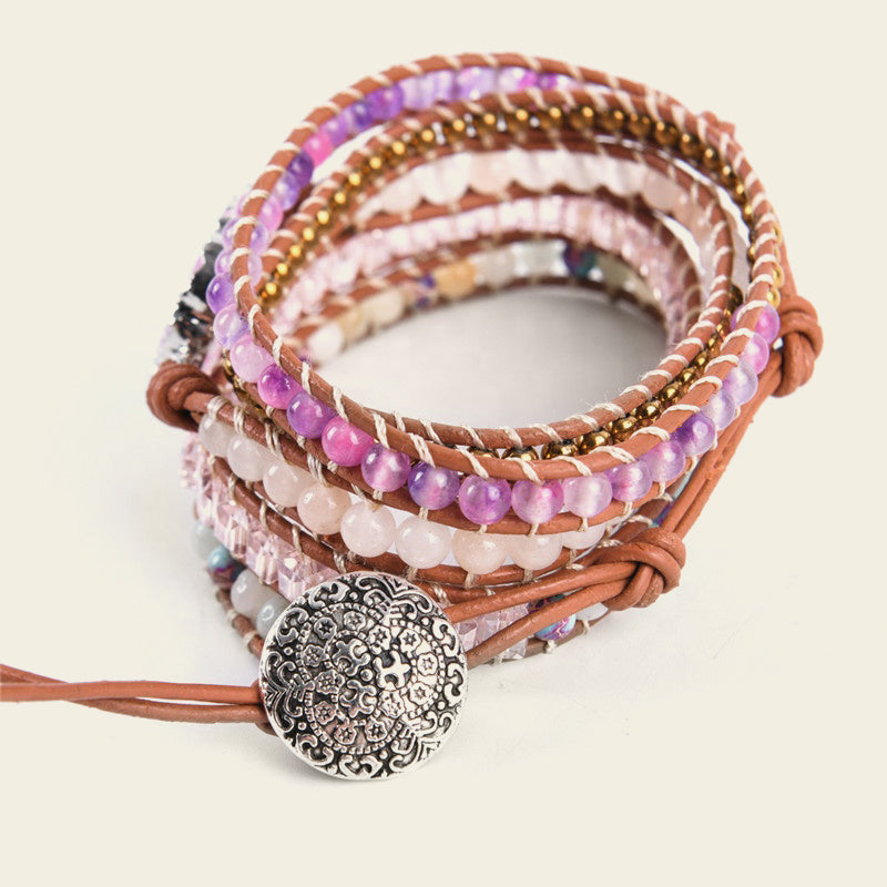 Gentle Mark Bracelet with beadwork and cord detail