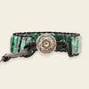 Greenveil Tile Bracelet with beadwork and cord detail