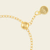 Light Wing Ring with a butterfly motif on a fine chain band in gold finish