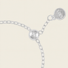 Light Wing Ring with a butterfly motif on a fine chain band in silver finish