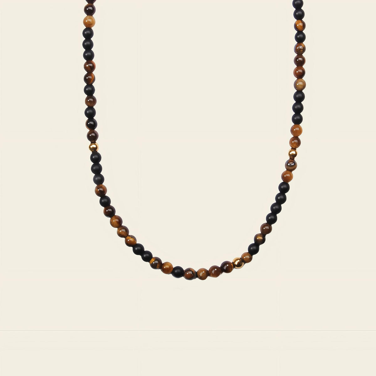 Orbit Strand Necklace with small round stone beads