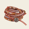 Pattern Hold Bracelet with beadwork and cord detail