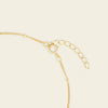 Pearl Line Bracelet, showing the fastening detail in gold finish
