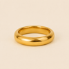 Polished Dome Cuff with a broad polished dome-shaped band in gold finish