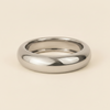 Polished Dome Cuff with a broad polished dome-shaped band in silver finish