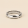 Polished Dome Cuff with a broad polished dome-shaped band in silver finish