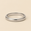 Polished Dome Cuff with a broad polished dome-shaped band in silver finish