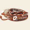 Quiet Clarity Bracelet with beadwork and cord detail