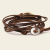 Quiet Ember Bracelet with beadwork and cord detail