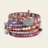 Quiet Pulse Bracelet with beadwork and cord detail