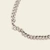 Slate Link Necklace, showing the fastening detail