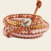 Soft Echo Bracelet with beadwork and cord detail