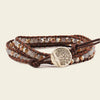 Soft Rhythm Bracelet with beadwork and cord detail