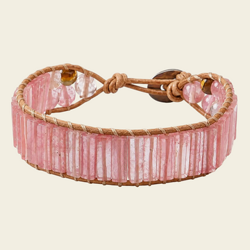 Softline Tile Bracelet with pale pink stone tiles