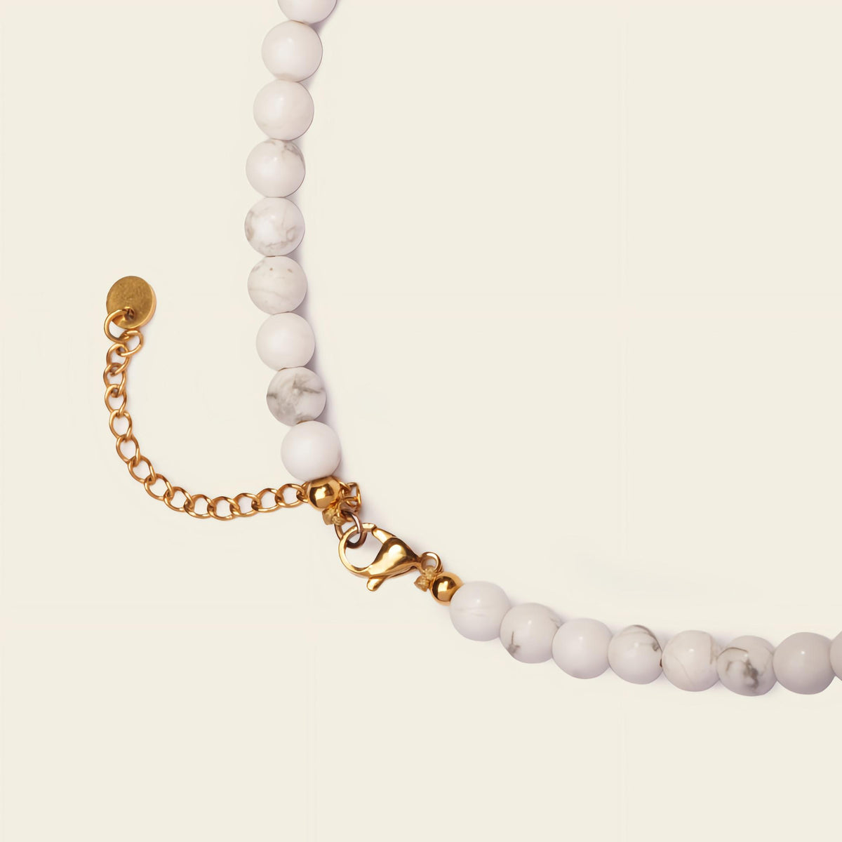 Spectrum Orbit Necklace, showing the fastening detail