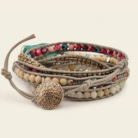 Tide Mark Bracelet with beadwork and cord detail