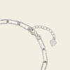Trace Link Bracelet, showing the fastening detail in silver finish