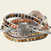 Time Spiral Bracelet with beadwork and cord detail